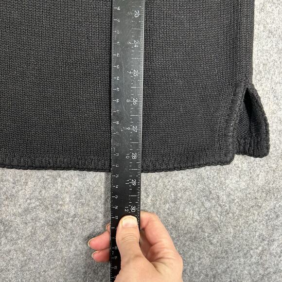 Vintage Quacker Factory Sweater Womens Medium Tunic Sequin Snowman Holiday - Picture 6 of 6